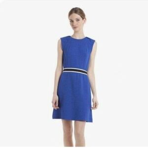 Sandro Royal Blue Cobalt Crepe Dress